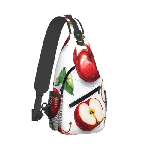 Morrales de viaje con diseño Apple Fruit para adultos miniatura 2