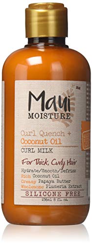 Maui Moisture Curl Quench + Coconut Oil Curl Milk 8 oz (2 pack)
