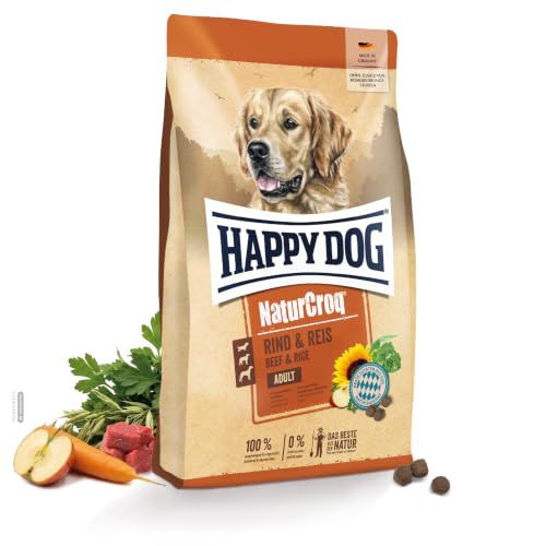 Happy Dog NaturCroq Rind & Reis Trockenfutter 15 kg für ausgewachsene Hunde
