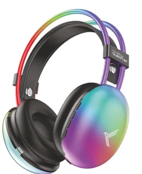 Image of KDM 850H Quantum Wireless Headphones, Bluetooth 5.4, 16H Playtime, Gaming Mode, RGB Lights, Voice Assistant, EQ Modes, Type-C Charging,Black