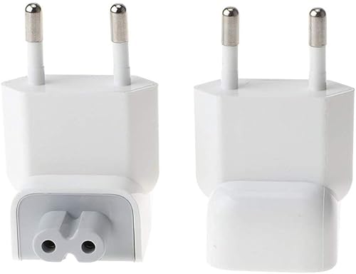 WOVTE Adaptador de cargador de viaje para Apple iBook MacBook, color blanco, 2 unidades