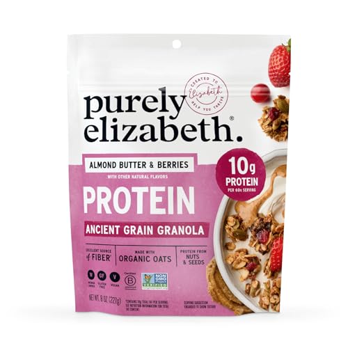 Image of Purely Elizabeth, Protein Granola, Almond Butter and Berries, 8oz Bag