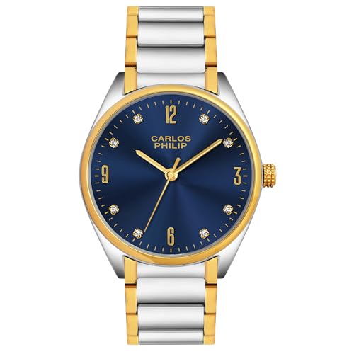 Image of Carlos Philip Axis Series Luxury Analog Watch for Men | Stainless Steel Strap | Japanese Miyota Movement | Stylish Water-Resistant Classic Timepiece