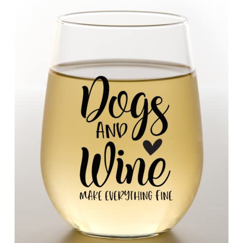 COOL AF Dog Mom Gifts – Funny Wine Glass...
