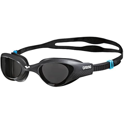 arena The One Anti-Fog Schwimmbrille Unisex für Erwachsene,Schwimmbrille mit Breiten Gläsern, UV-Schutz, Selbstjustierender Nasensteg, Orbit-Proof Dichtungen, Schwarz (Smoke-Grey-Black), Einheitsgröße Cover