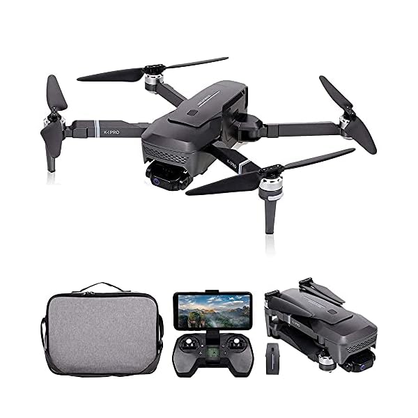 K1 PRO GPS Drohne mit 4K HD Kamera und 2-Achsen Gimbal， 5G WiFi FPV Drohne für Erwachsene， Faltbarer RC Quadcopter mit…