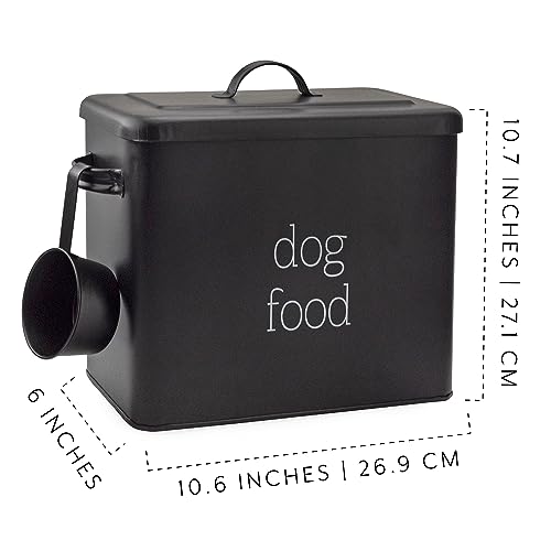 AuldHome-Retro-Dog-Food-Canister-Black-Modern-Farmhouse-Style-Storage-Bin-for-Pet-Food - Cucciolini Doodles   AuldHome-Retro-Dog-Food-Canister-Black-Modern-Farmhouse-Style-Storage-Bin-for-Pet-Food
