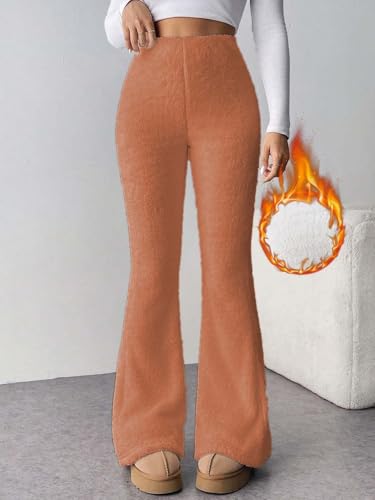 Image of KOTTY Women's Coral Fabric Flared Fit Pant - Super Soft Thermal Design for Stylish Cold Weather Comfort