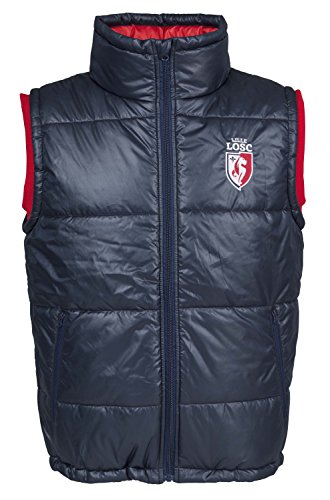 LOSC Doudoune sans Manche Collection Officielle Lille OSC - Taille Adulte Homme M
