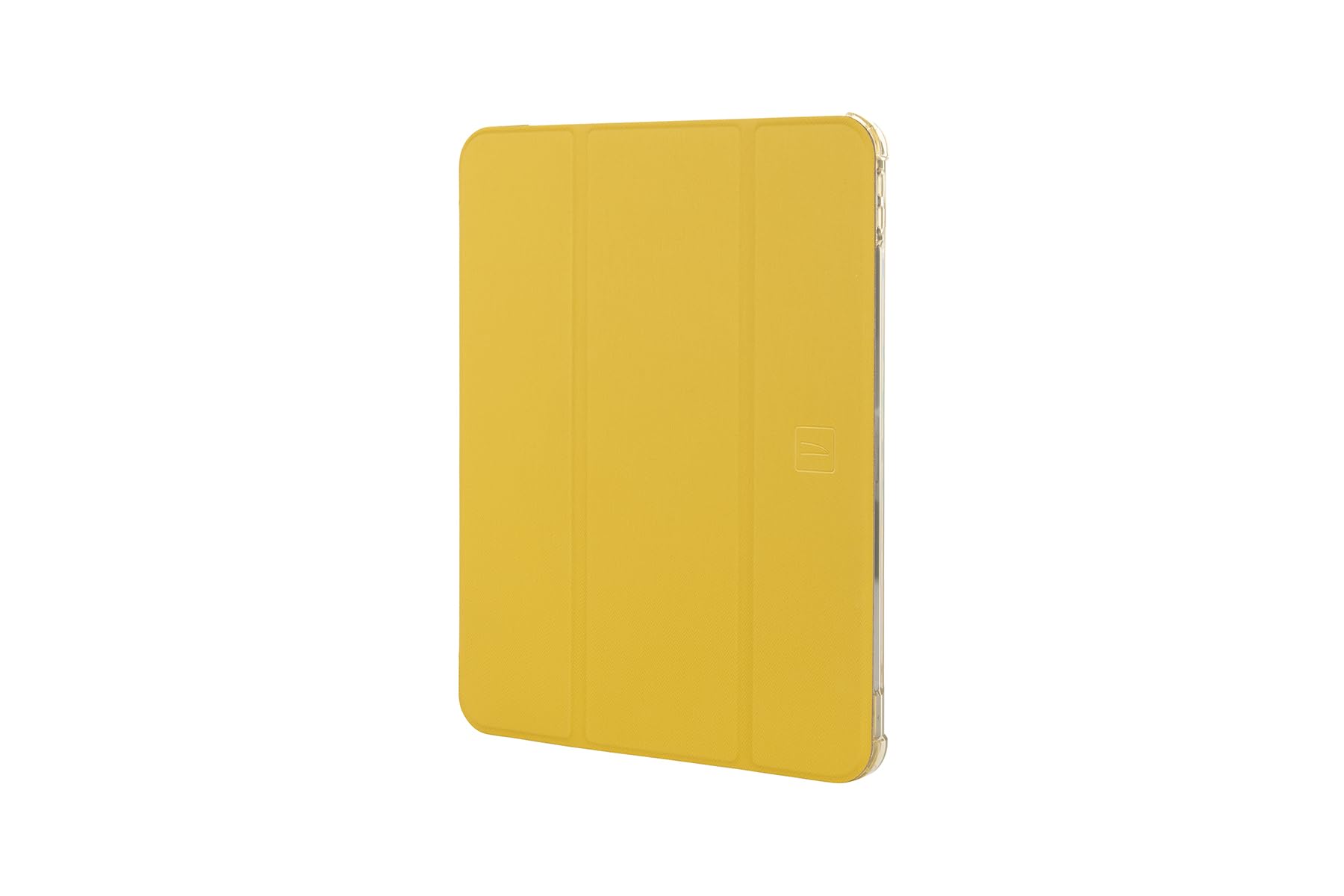 Tucano, Cover per iPad Air 10 e 9" (4ª/5ª Gen) e iPad Air 11" M2 (2024) e M3 (2025), Custodia Satin con Stand e Porta Apple Pencil, Cover Protettiva Anti-Shock in TPU e Policarbonato, Giallo Dark