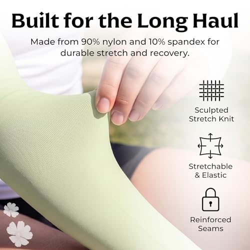 Image of SportsTrail Cooling Arm Sleeves for Men & Women - Breathable, UV Sun Protection, Sports Arm Sleeves for Women, Men & Youth