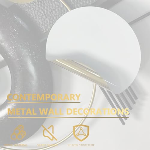 Ironelle Abstract Metal Wall Art Modern Metal Wall Sculptures Large 59" x 25" 3D Textured Black Wall Decor for Living Room Bedroom Office Kitchen Hallway Dining Room Wall Hanging Decor - Image 7