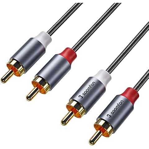 SOOMFON RCA Audio Cable with Gold Connectors Cover