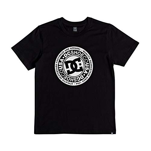 DC Shoes Circle Star Camiseta Cuello Redondo para niño, Niños, EDBZT03280, Negro, FR : XL (Taille Fabricant : XL)