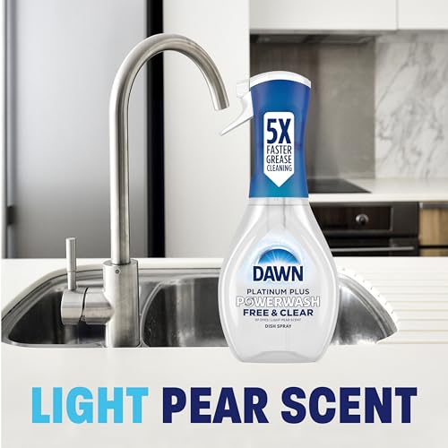 Dawn Powerwash Free & Clear Light Pear Dish Spray, Dish Soap Starter Kit, 16 Fl Oz - image 9