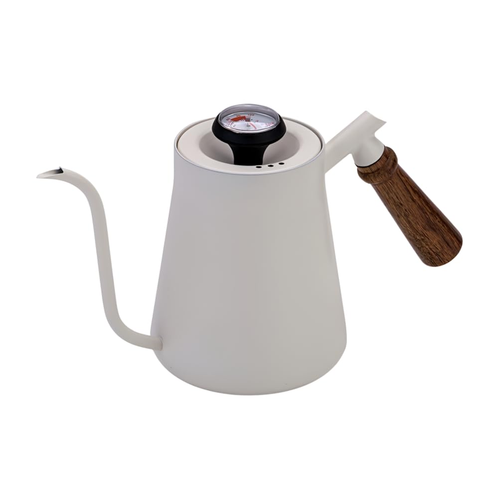 CTRLZS Hand Pour over Kettle Wooden Handle Hand Pour over Kettle Narrow Mouth Kettle Drip Coffee Hand Pour over Kettle C