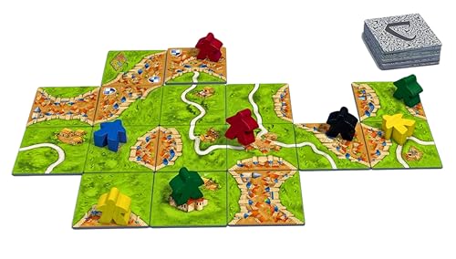 Image of Tickles Carcassonne Board Game Standard for Adult, Family Game, Party Game (Age: 7+ ; Players: 5)