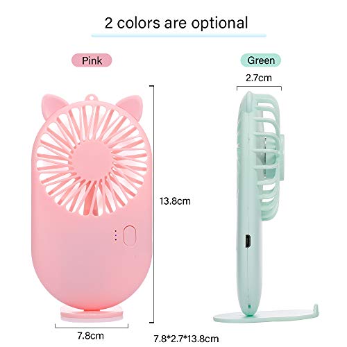 Pedkit Ventilador de bolso Ventilador portátil portátil mini-ventilador com carregamento USB 3 veloc