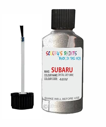 Scoobys Paints Back In The Mix Crystal Grey Touch Up Paint For Subaru 48W Metallic