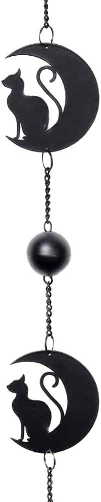 Alchemy Cat & Moon Hanging Decoration Black 6 x 80cm - Image 3