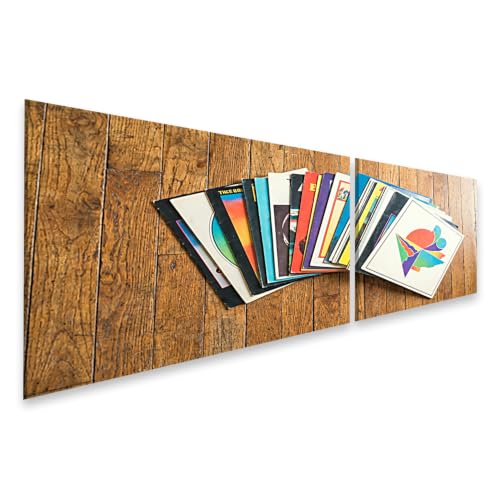 Toile vinyle rétro salon pour amateurs de musique | Déco murale 2 pièces