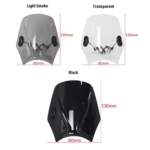 Déflecteur de vent de moto Suzuki finition noire robuste