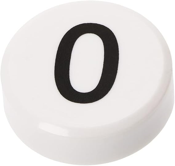 Tupalizy Round 0-9 Number Refrigerator Magnets Fridge Whiteboard Magnetic Pins Stickers Kitchen Home Office School Crafts, 10PCS (White)