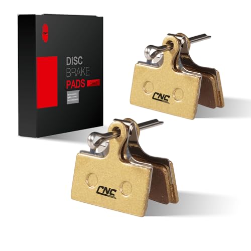 CNCLOL Bike Disc Brake Pads for Shimano Deore XTR M9000 M8000 M9020 M987 M988 M985 M615 M675 M785 XT SLX M7000 M666 RS785 Alfine S700 g01s/g02s/g03s/g01a/g02a/g03a.Semi-metallic(2 pairs)