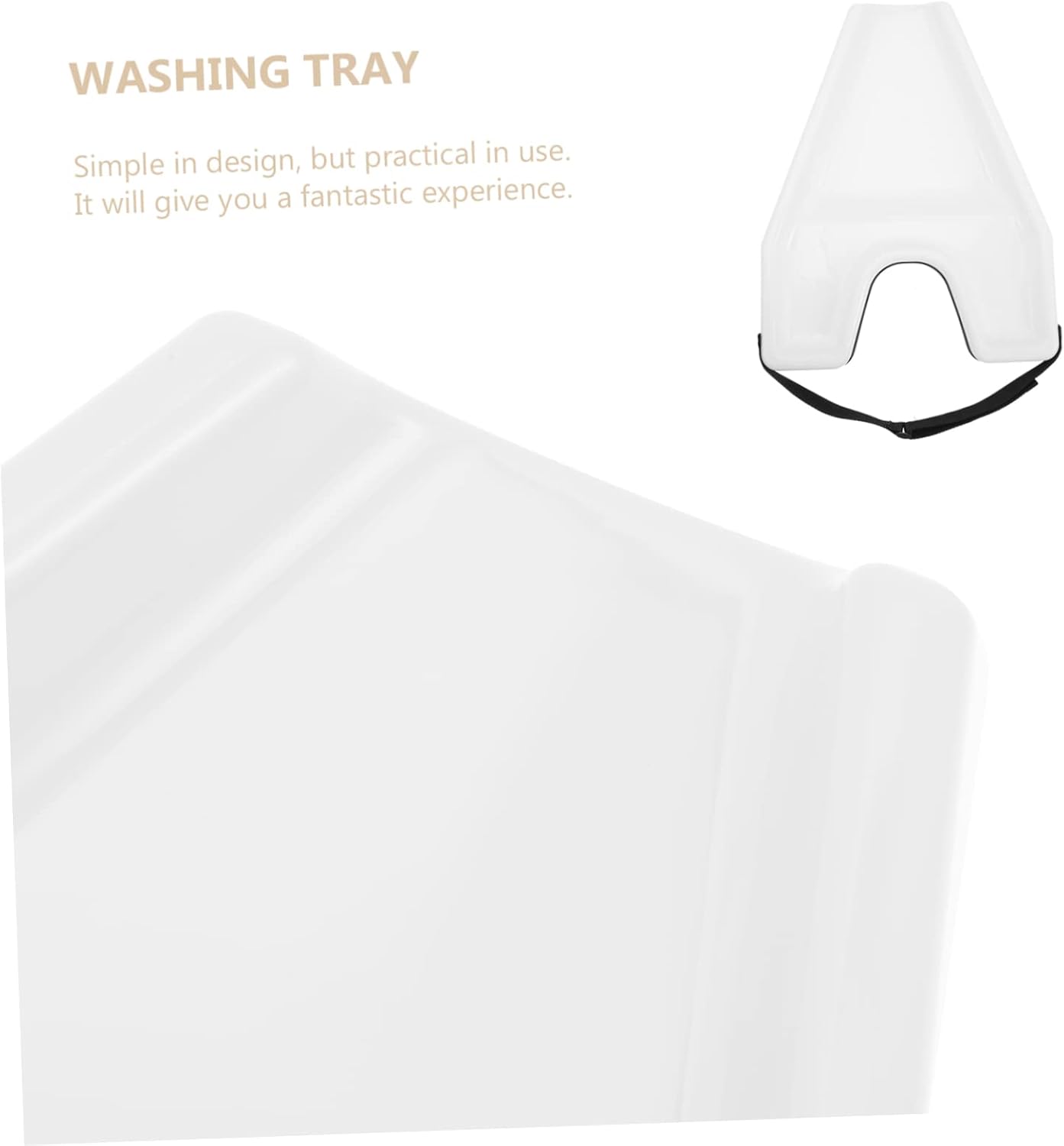 Portable Shampoo Hair Washing Tray Convenient Plastic Basin for Home Salon Use for Elderly Disabled Easy to Clean Hair Washing Tray