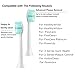 WEQNNM Replacement Toothbrush Heads Compatible with Philips Sonicare:10 Pack Professional Electric Brush Heads for 4100 6100 &More Snap-on Handles