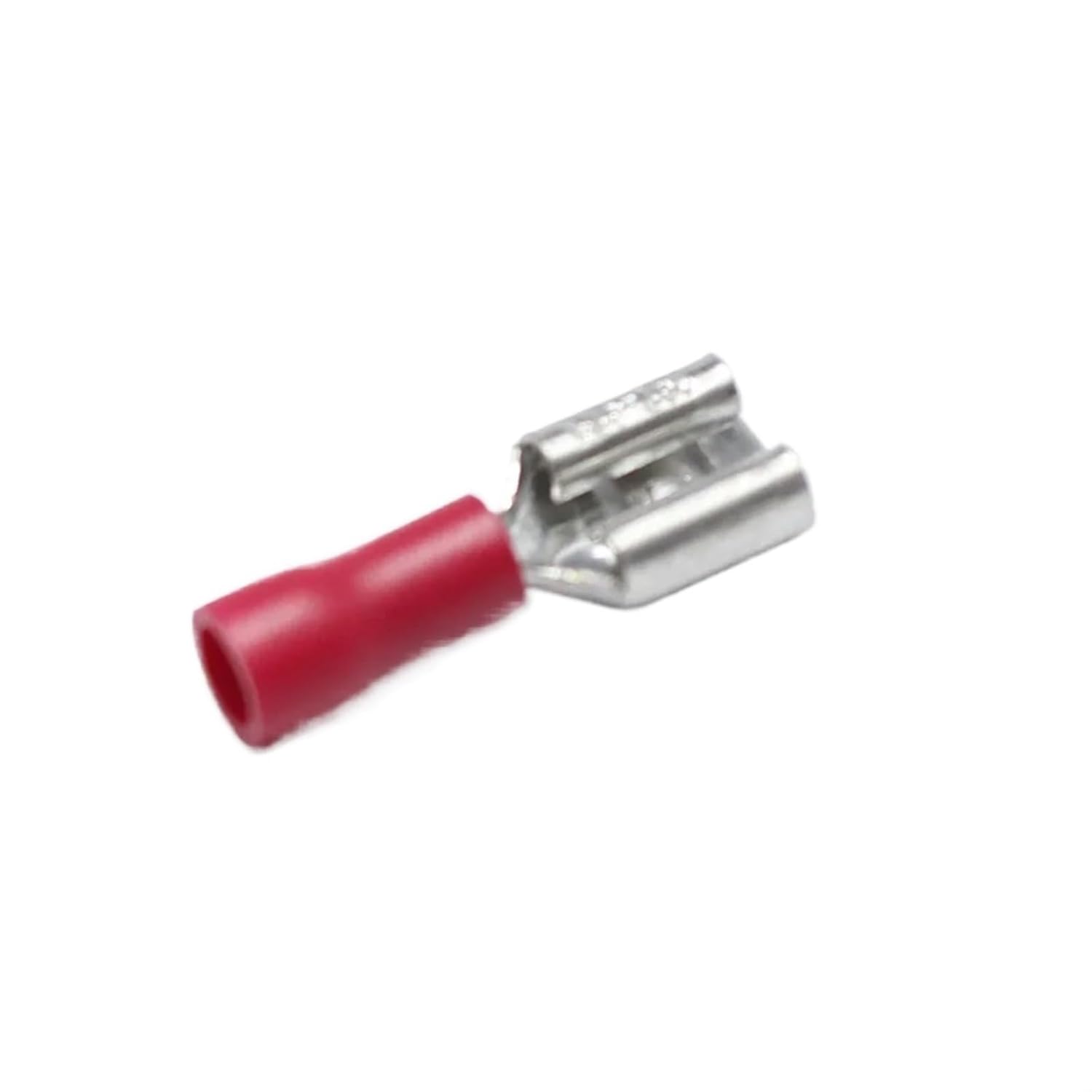 20pcs 6.3mm Crimp Terminal 6.3 Female Pre-Insulated Electrical Connectors for 22AWG - 16AWG Wire /0.5-1.5mm2 Cable IMax=10A
