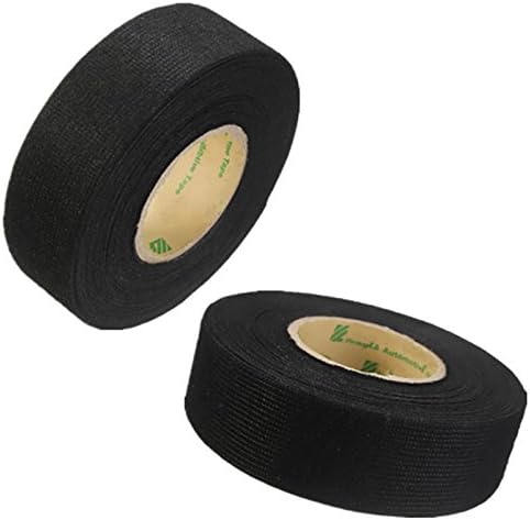 EFORCAR 2pcs Wiring Harness Tape Heat-resistant Adhesive Cloth Fabric Tape Cable Looms For Car Motorcycle