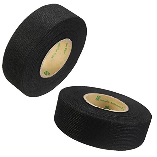 EFORCAR 2pcs Câble de câblage Tissu adhésif résistant à la chaleur Tissu en tissu Tissus à câble pour voiture Moto Cover