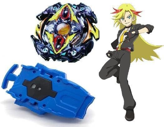 Image of Bestie toys Battle Top Metal Fusion Clash of Speed Top with 2 Blades&2 String Launchers (B59 + B-67 Randoom Booster)