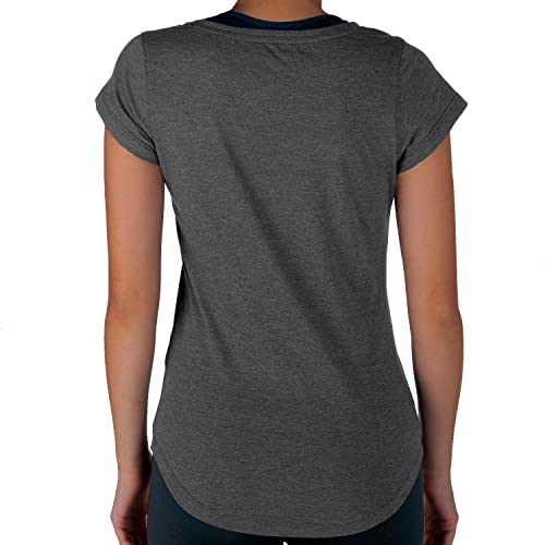 Blusa Puma PERFORMANCE HEATHER CAT TEE W feminino, Cinza Escuro, G