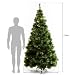 HOMCOM Árbol de Navidad 210cm Artificial Árbol de Pino Decoración Navideña con...