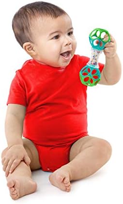 Bright Starts Oball Shaker Rattle Toy, Ages Newborn Plus - 1