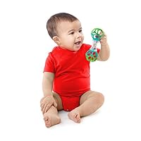Bright Starts, Oball, Greifling Ball Rassel Spielzeug für unterwegs, Interaktives Babyspielzeug, Greifball, Motorikspielzeug für Babys und Kleinkinder ab der Geburt – Ansicht 2