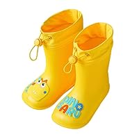 Cartoon Dinosaur Rain Boots Non-Slip Waterproof Rain Boots, a, 10 UK Child