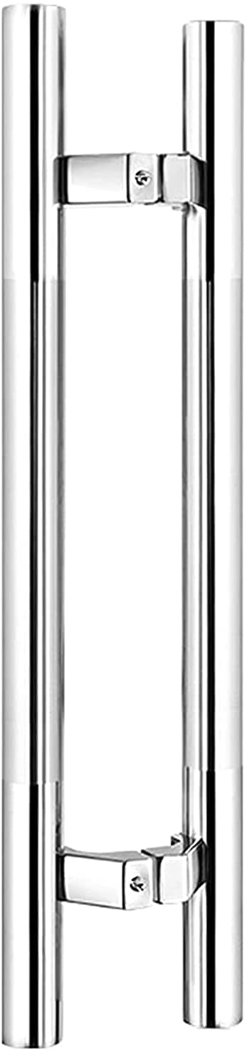 LQZAXSRDR Sliding Barn Door Handle, Stainless Steel Door Pull Handle Multicolor Sizes 60-120 Cm for Sliding Barn(Silver,60Cm/24Inch)