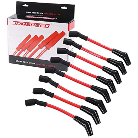 JDMSPEED New Heat Spark Plug Ignition Wires Set 10.5mm Replacement for LSx LS1 LS2 LS3 LS6 LS7 Cover
