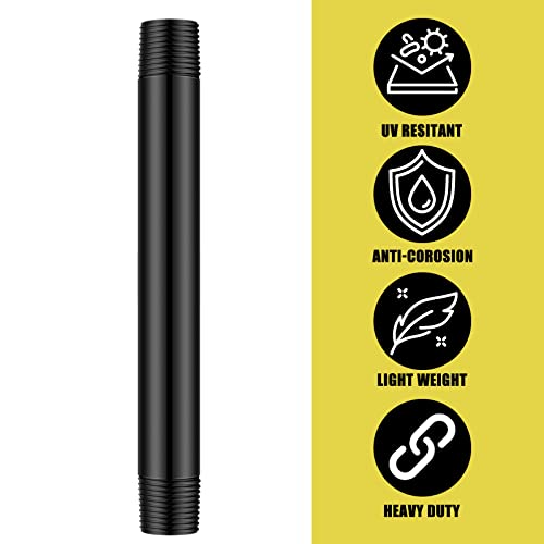 Yaomiao 5 Pcs Sprinkler Head Pipe Riser Extension 1/2 Inch Mpt Pvc Double Male Pipe Thread Sprinkler Riser For Lawn Irrigation System Automatic Irrigation Connector Raised Pipe (6 Inch) #TOP4