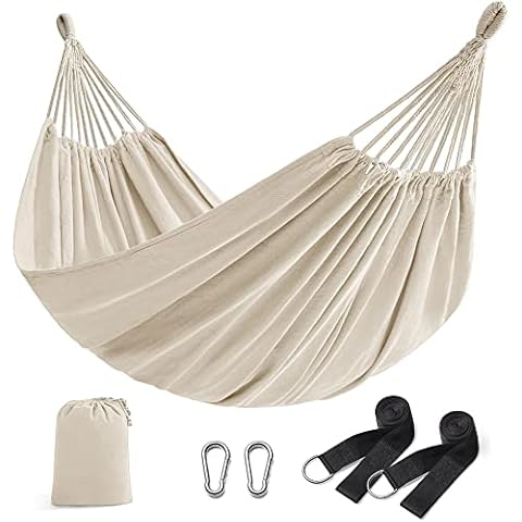 SONGMICS Hamaca Doble Resistente con Bolsa de Transporte Cover