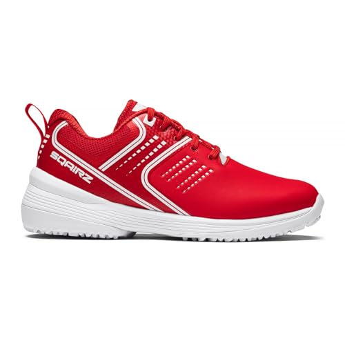 SQAIRZ GFP Baseball Trainer Turf Shoes Baseball Cleats Youth Boys Baseball Cleats Boys Baseball Turf Shoes Kids Baseball Shoes Kids Cleats Softball Red 5Y