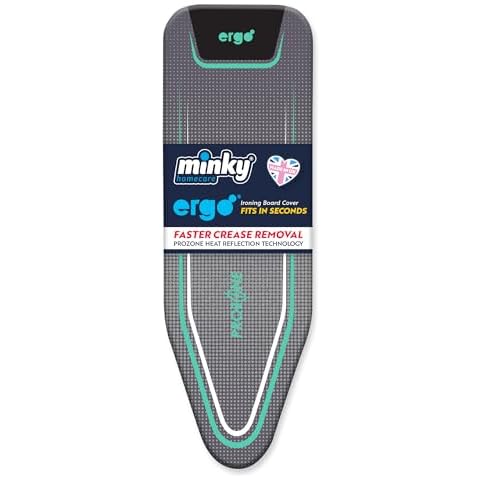 Minky Ironing Board Cover, Mint, 122 x 38 cm Cover