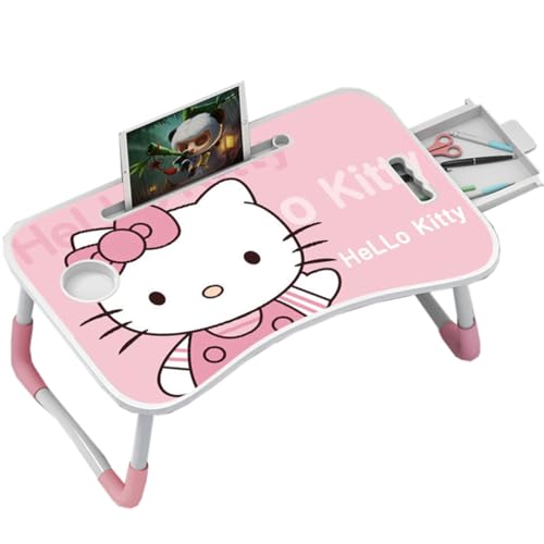 UOAO 折畳みテーブル 折りたたみ 軽量 滑り止め付き 多機能 完成品 組み立て不要 一人暮らし ローテーブル ラップトップテーブル PCデスク 学習 ソファ ベッド 食事 利用可 防水 おしゃれ ピンク 60cm*40cm*28cm