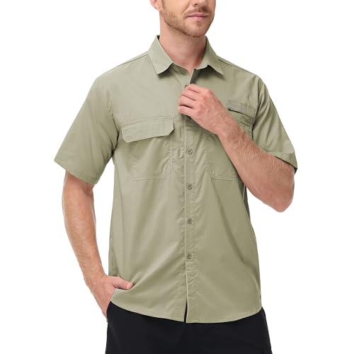 Satankud Men's Short Sleeve Fishing Shirt