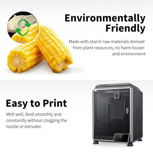 Image of Carbon Fiber PLA Filament 1.75mm Black 1KG (2.2lbs), PLA-CF Strong 3D Printer Filament High Dimensional Accuracy + /- 0.02mm, Easy to Print for Most FFF 3D Printers