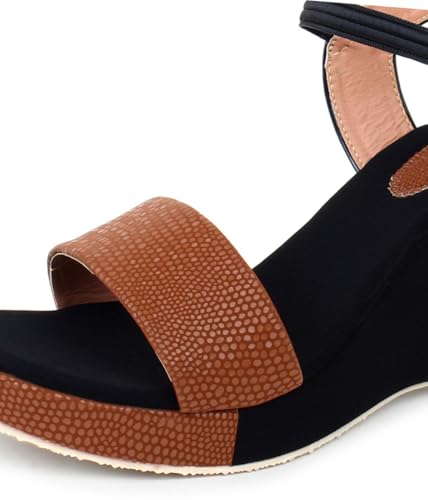 Image of Action Women's Suede Wedge Sandals| Black and Mint| Ankle Strap| Heel Aqua