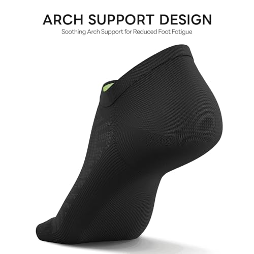 Image of No Show Socks Women, 8 Pairs Low Cut Ankle Non Slip Casual Invisible Liner Athletic Running Socks